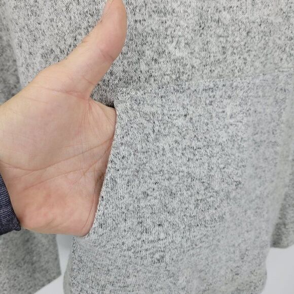 Mix by 41 Hawthorne Space Dye Heather Gray Hoodie L Pullover Comfy Loungewear - Picture 6 of 11